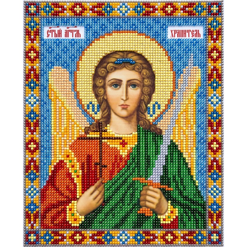 "Ангел Хранитель" - Схема для вышивки бисером иконы "Ангел Хранитель" - Схема для вышивки бисером иконы